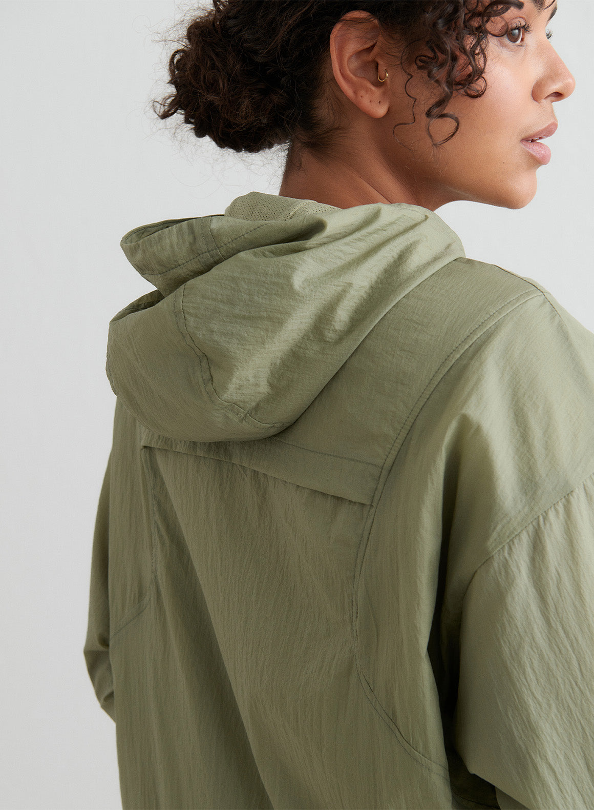 Co Activewear - Pale Khaki Lightweight Anorak sixth image