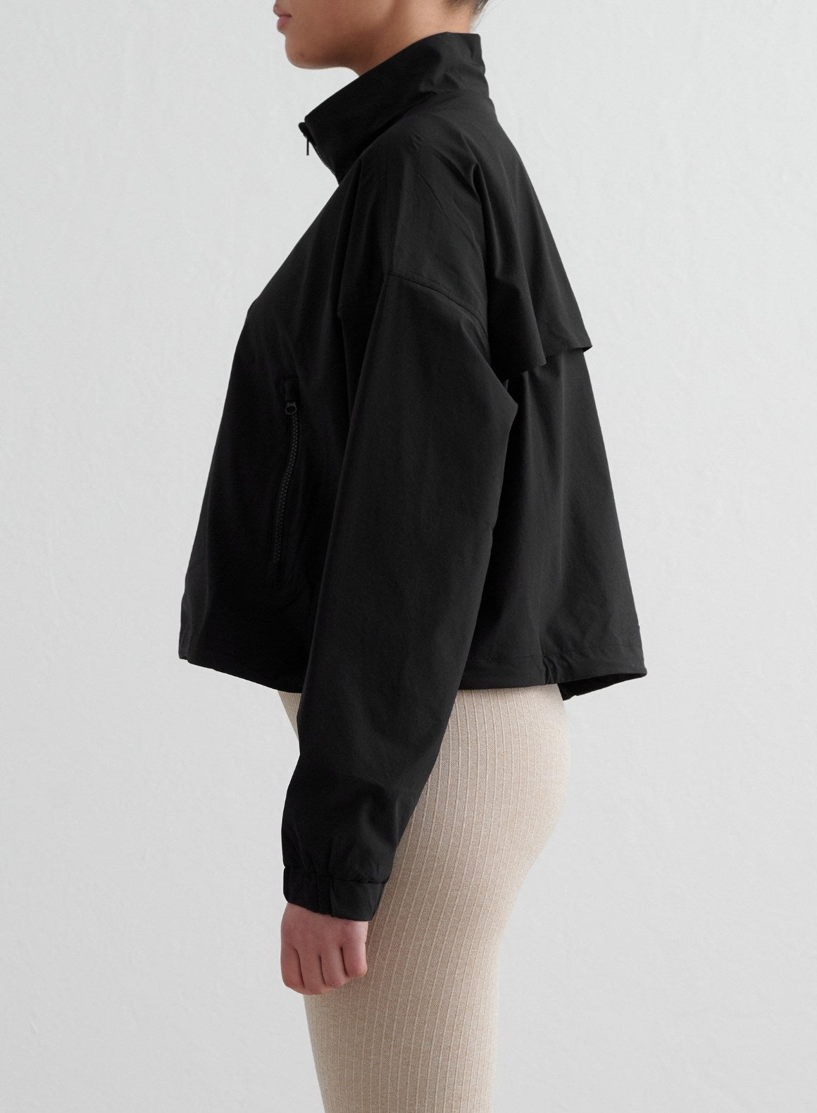 Co Activewear - Black Windbreaker Jacket fifth image
