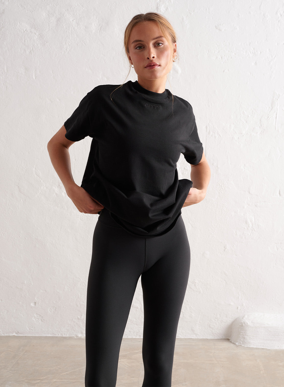 Co Activewear - Black Boyfriend T-shirt fourth image