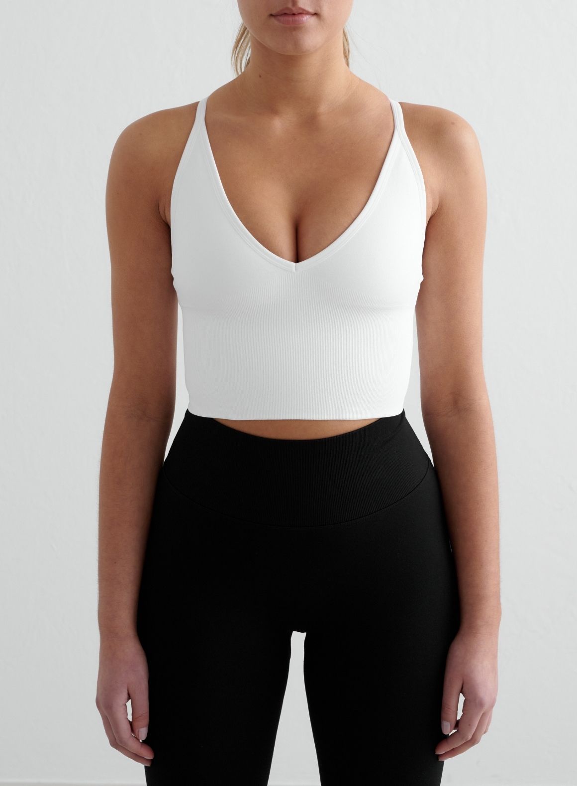 Co Activewear - White Shape Seamless Cross Back Bralette secondary image