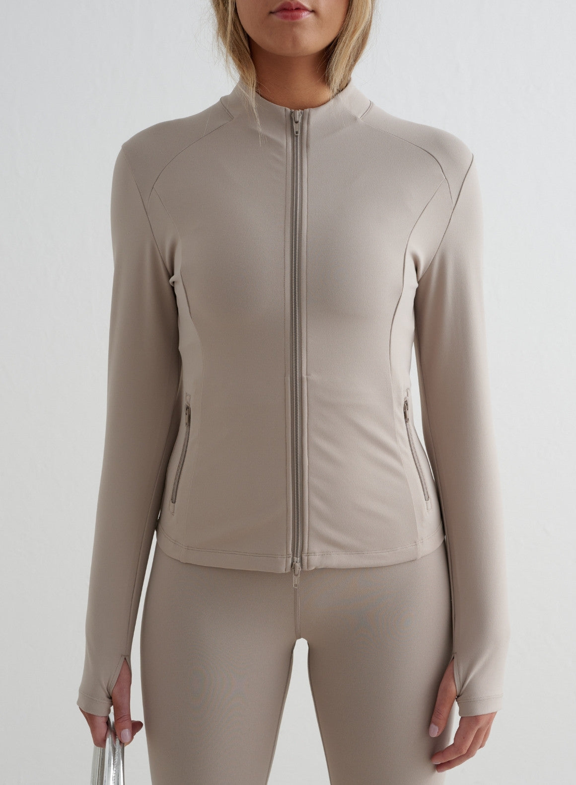 Co Activewear - Dark Clay Sense Zip Jacket secondary image