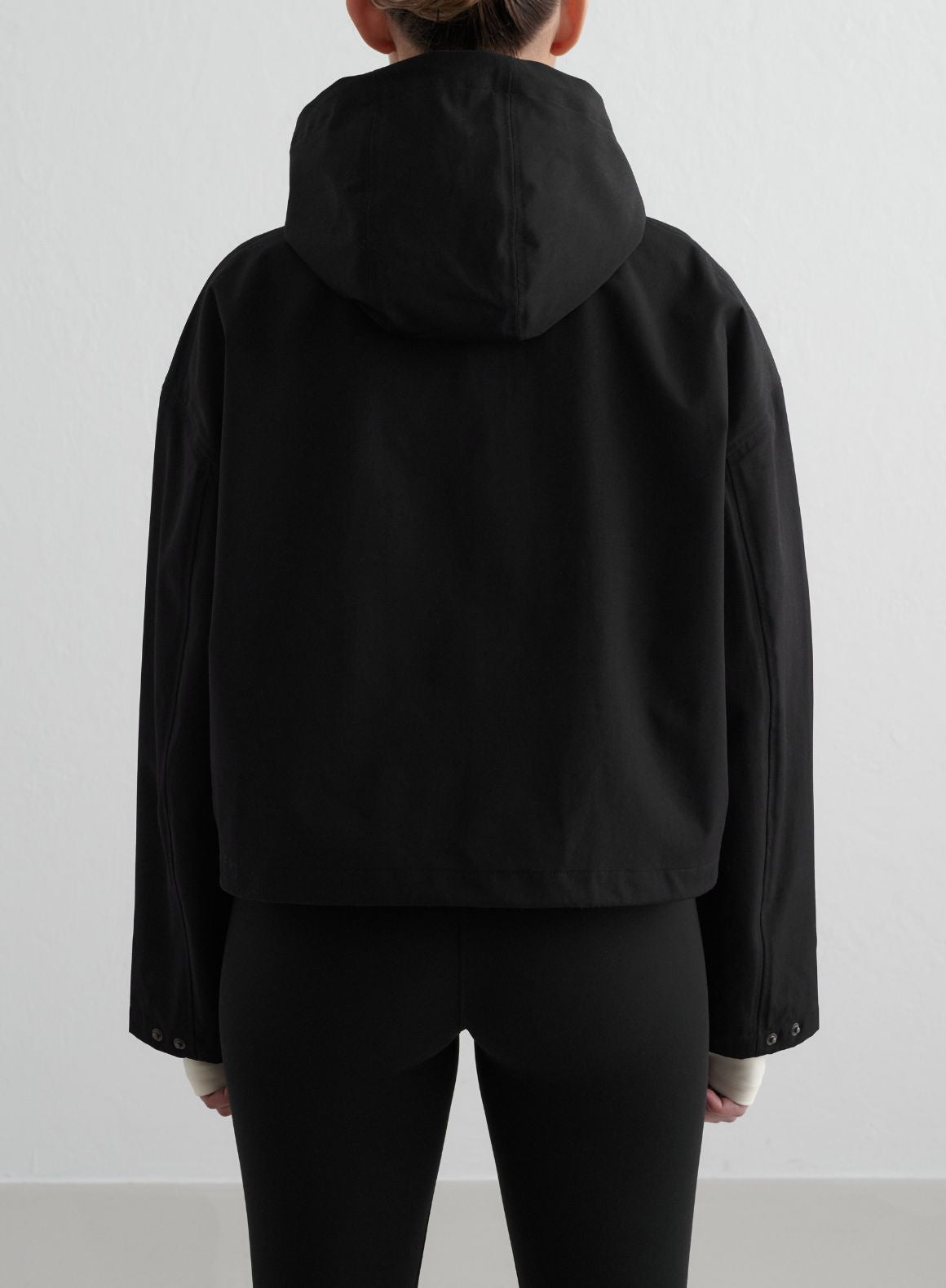 Co Activewear - Black Cropped Waterproof Anorak fifth image