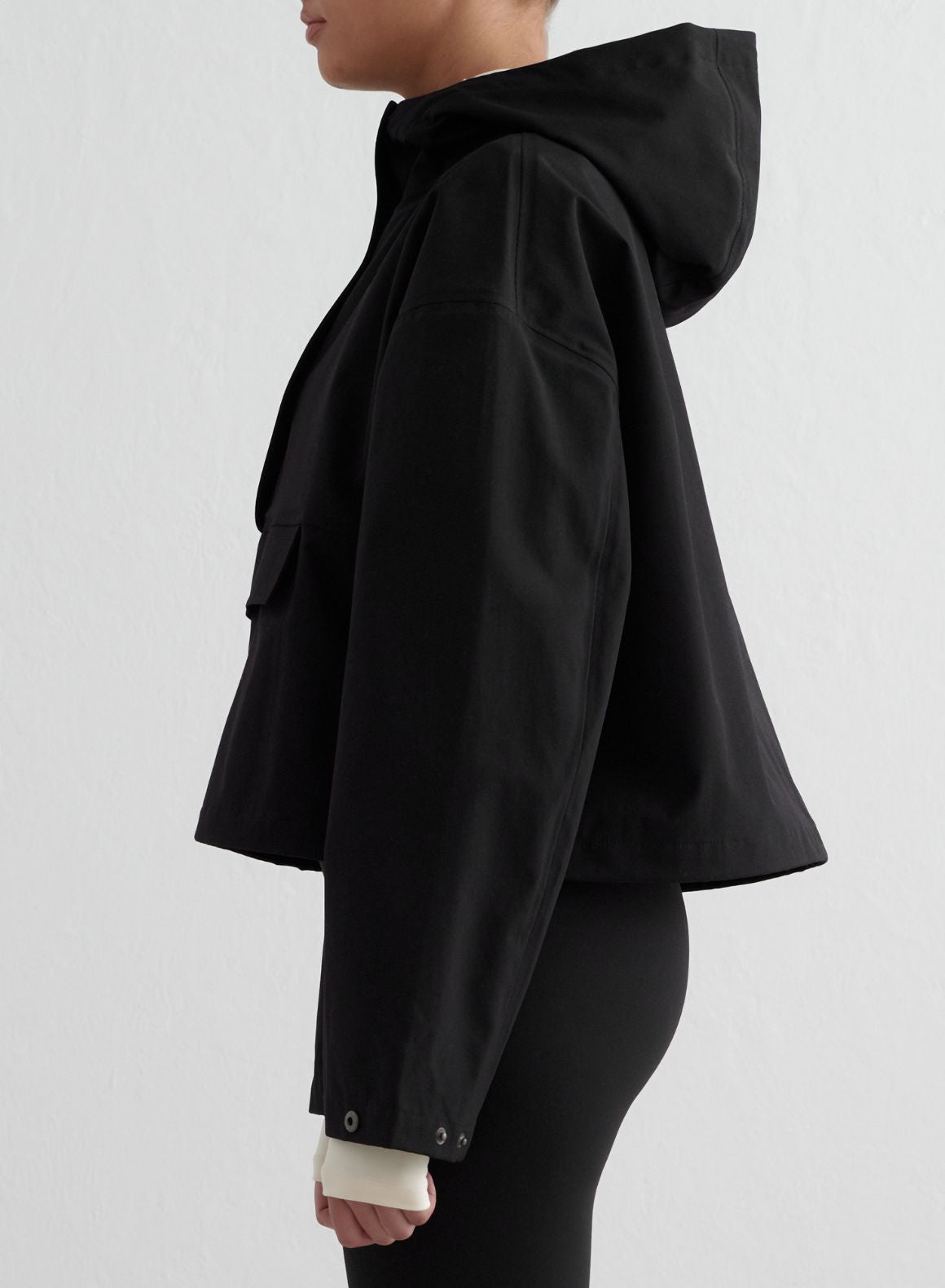 Co Activewear - Black Cropped Waterproof Anorak sixth image