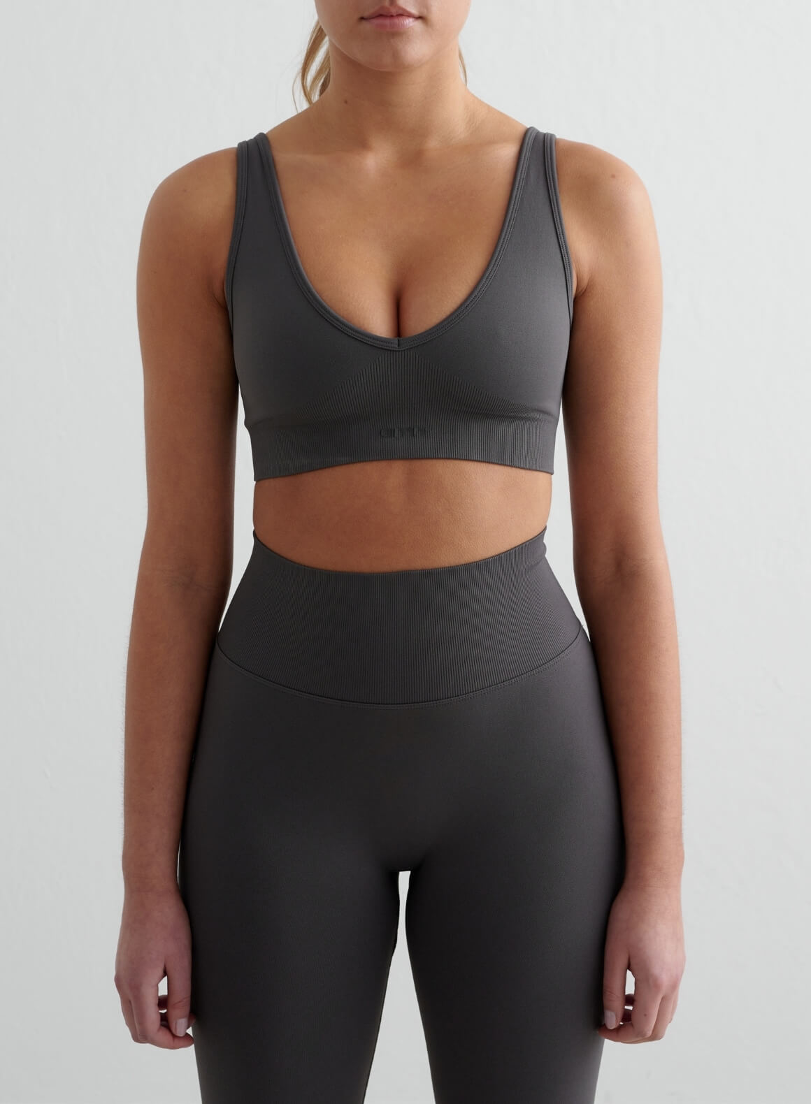 Co Activewear - Shadow Grey Shape Seamless Deep Cut Bra secondary image