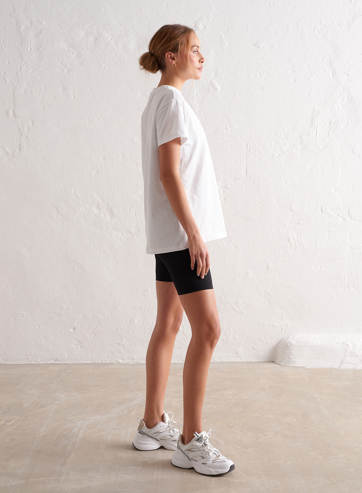 Co Activewear - White Boyfriend T-shirt sixth image