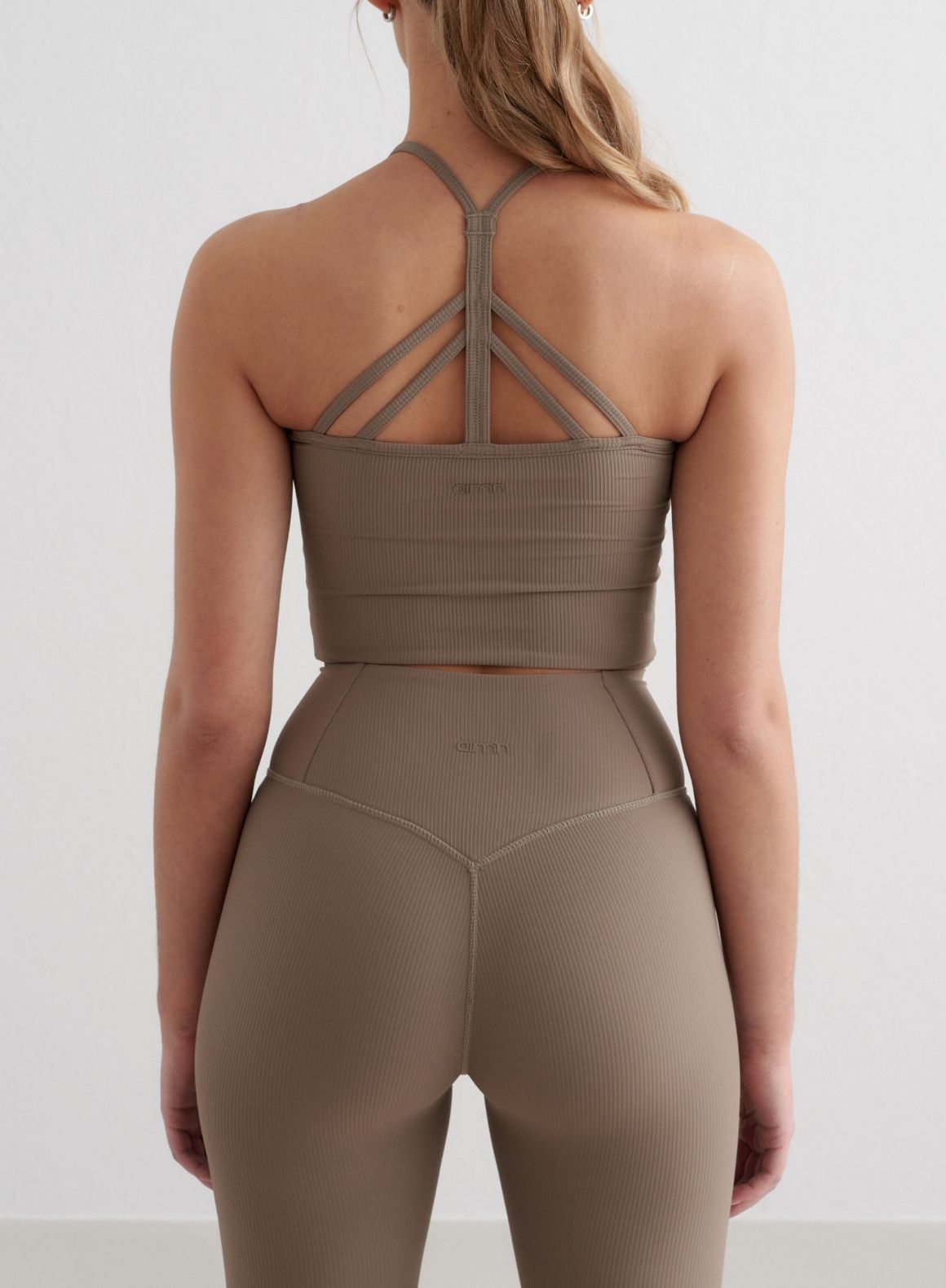 Co Activewear - Nougat Ribbed Performance Bralette third image