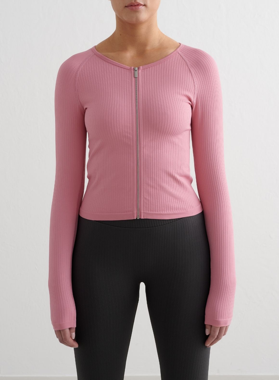 Co Activewear - Desert Rose Ribbed Seamless Zip Jacket secondary image