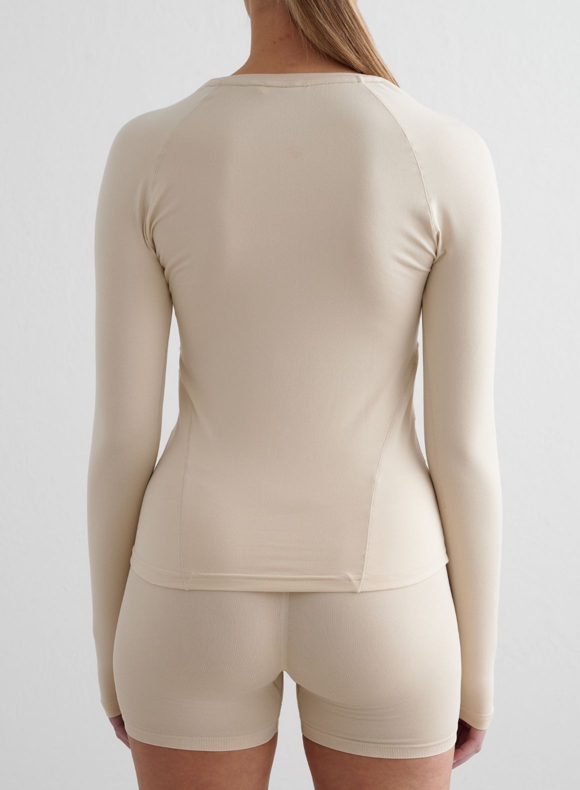 Co Activewear - Café Au Lait Soft Basic Long Sleeve third image