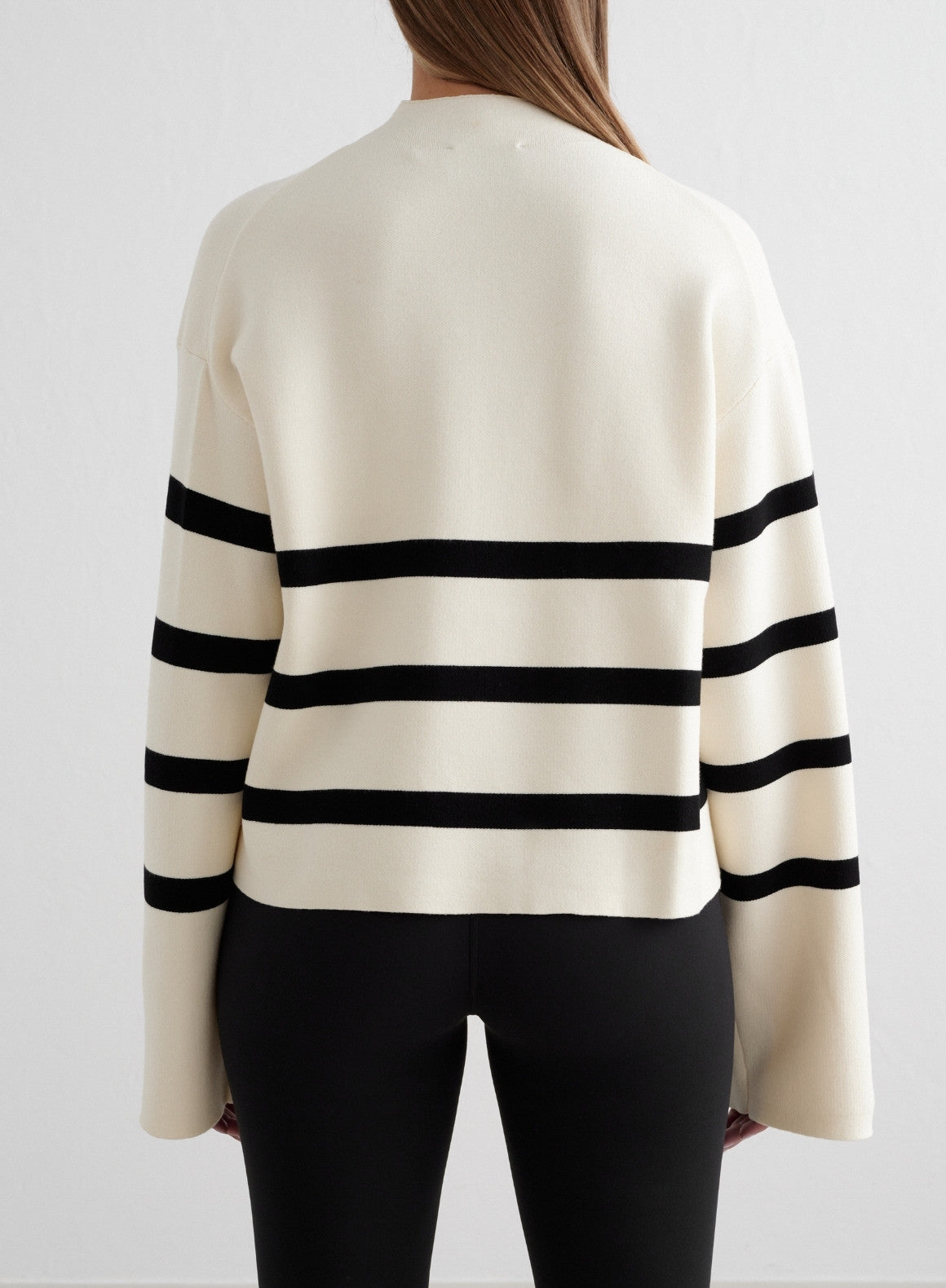 Co Activewear - Almond White Perfect Knit Long Sleeve third image