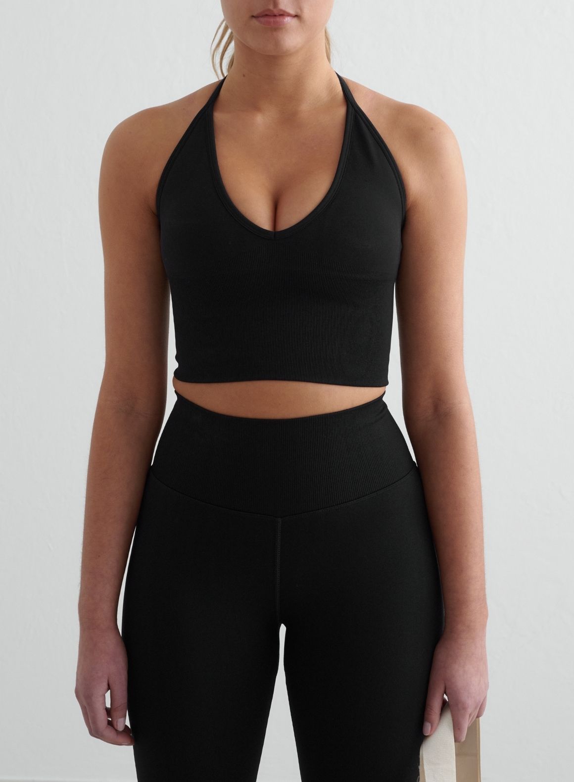 Co Activewear - Black Shape Seamless Cross Back Bralette secondary image