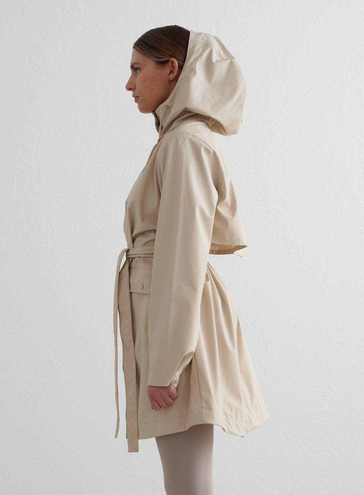 Co Activewear - Café Au Lait Rain Jacket fifth image