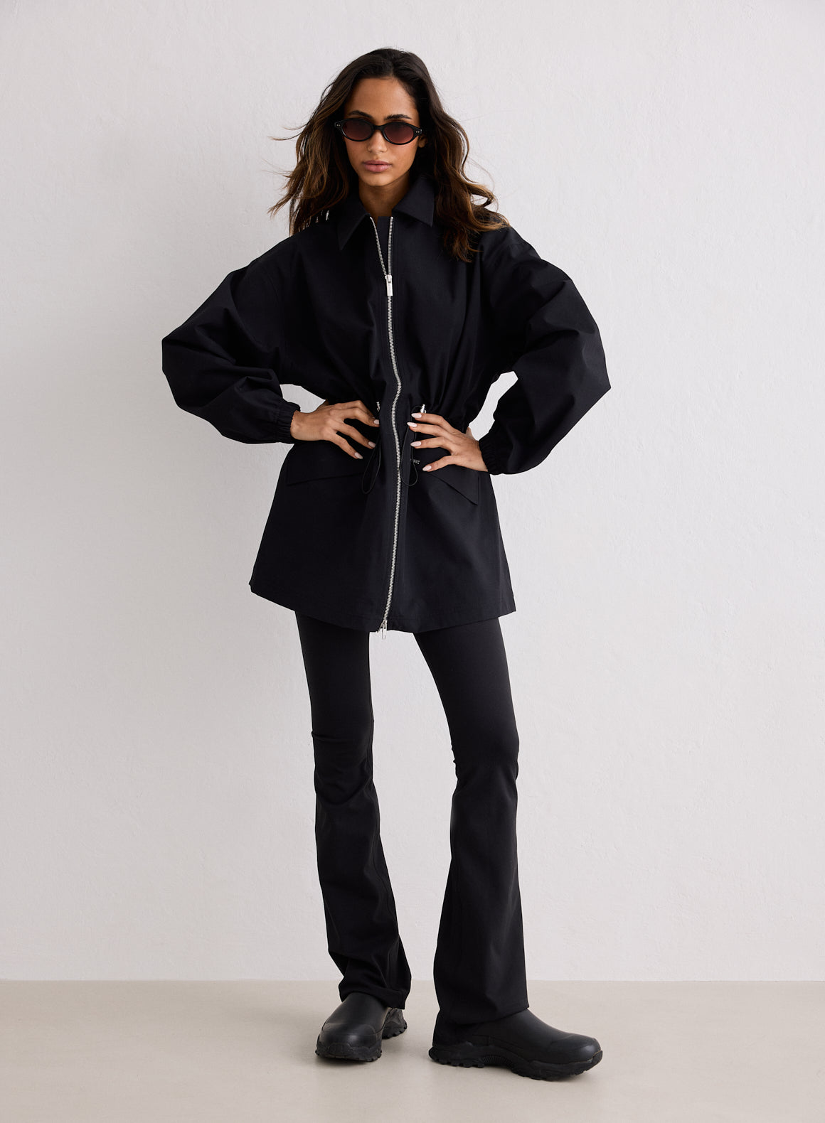 ジャケット・アウター aya yamanaka Blanket zip up jacket Black Waterproof Zip Jacket – AIM'N AU