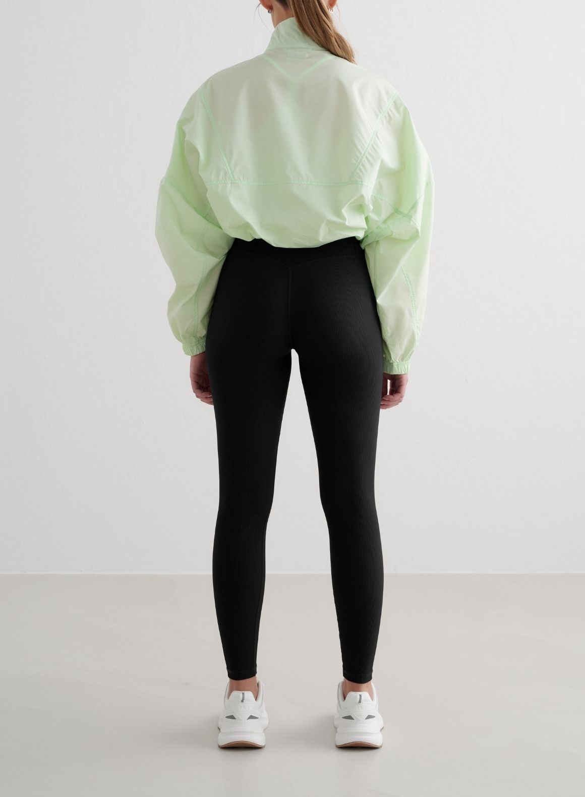 Co Activewear - Spearmint Balance Blocked Windstopper Jacket fourth image