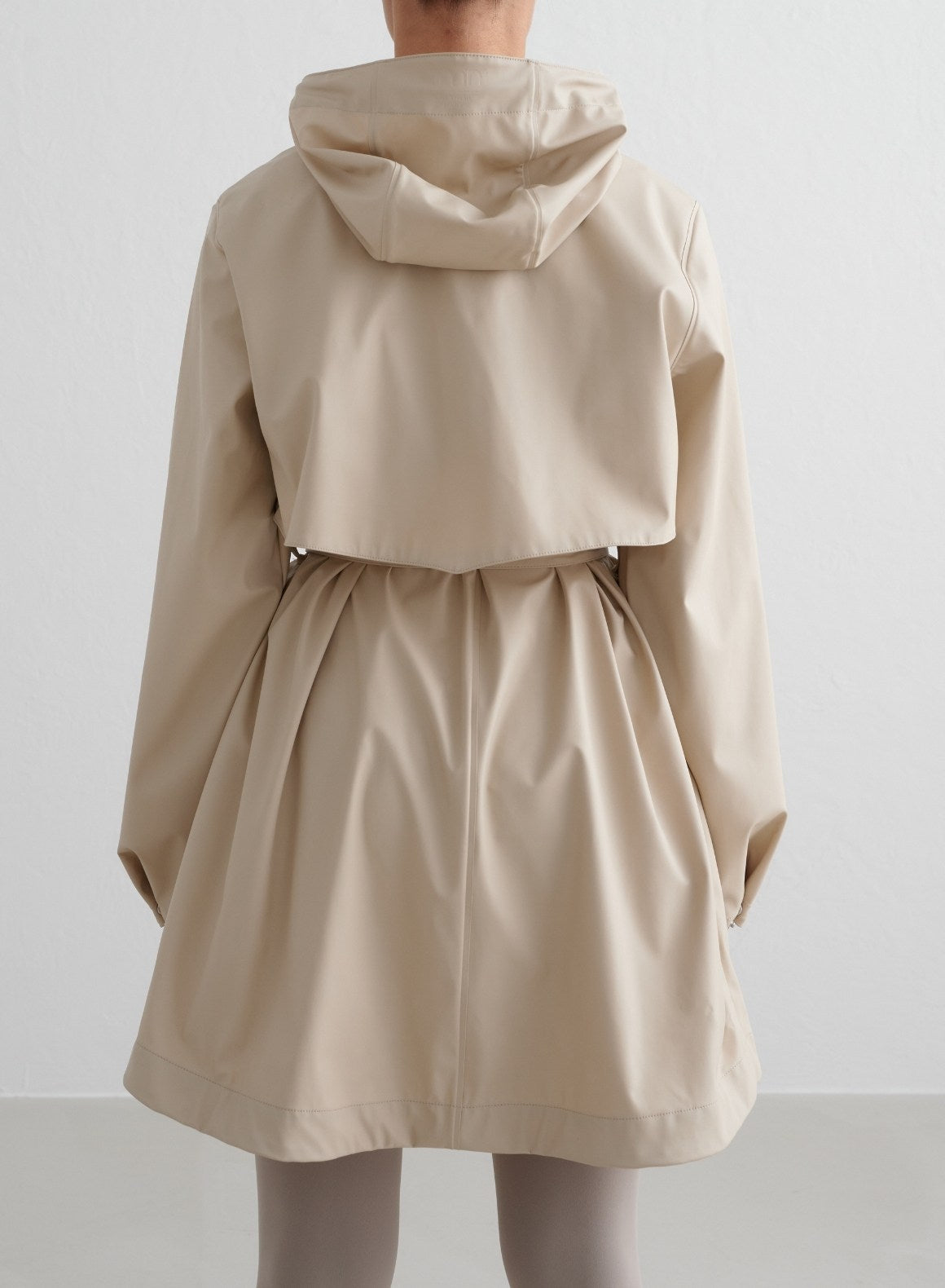 Co Activewear - Café Au Lait Rain Jacket fourth image