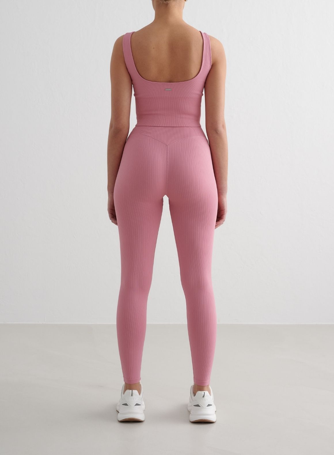 Co Activewear - Desert Rose Ribbed Seamless Tights third image