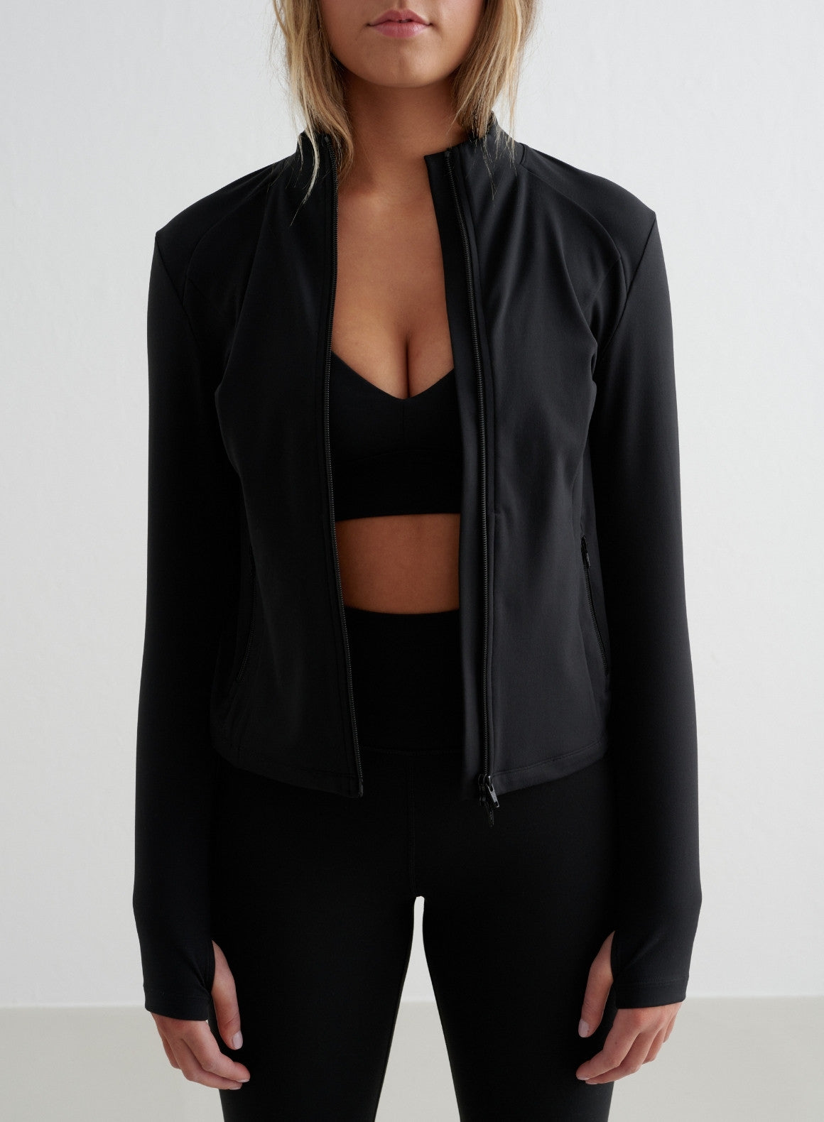 Co Activewear - Black Sense Zip Jacket fourth image