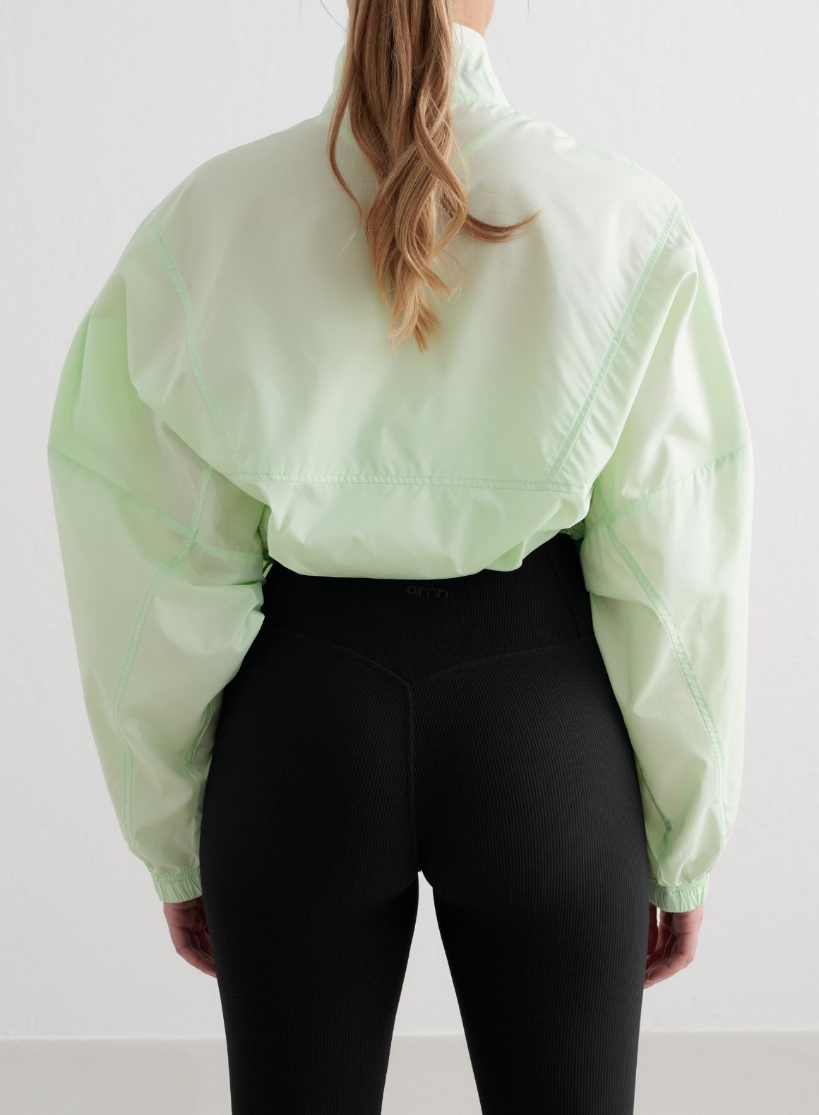 Co Activewear - Spearmint Balance Blocked Windstopper Jacket fifth image