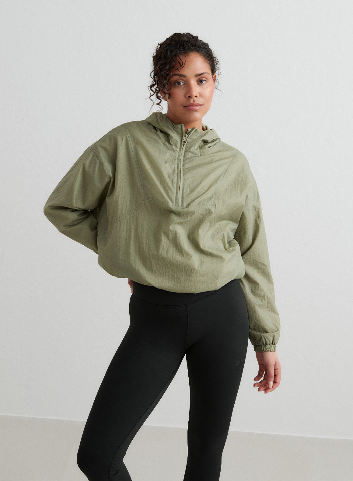 Co Activewear - Pale Khaki Lightweight Anorak secondary image