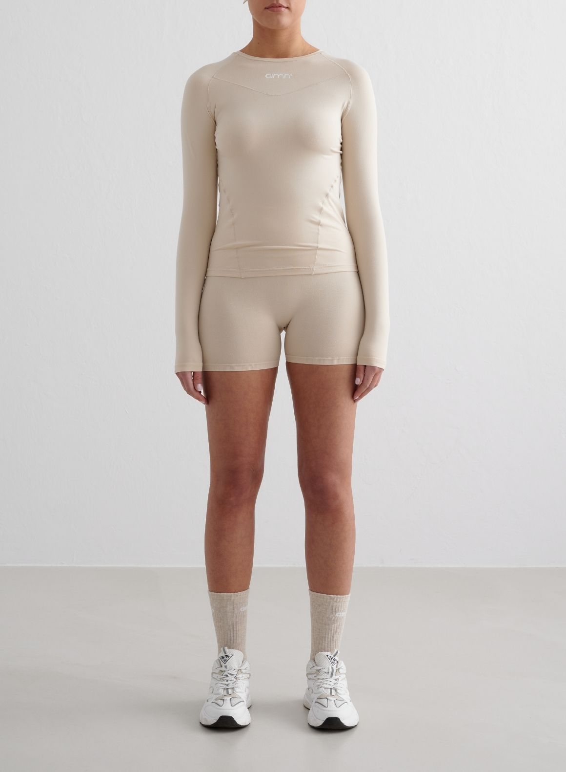 Co Activewear - Café Au Lait Soft Basic Long Sleeve fourth image