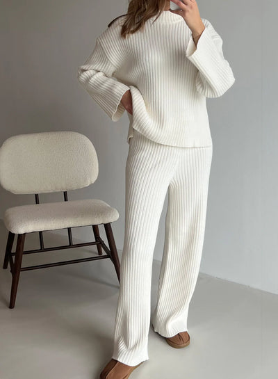 Off-White Rib Knit Pants