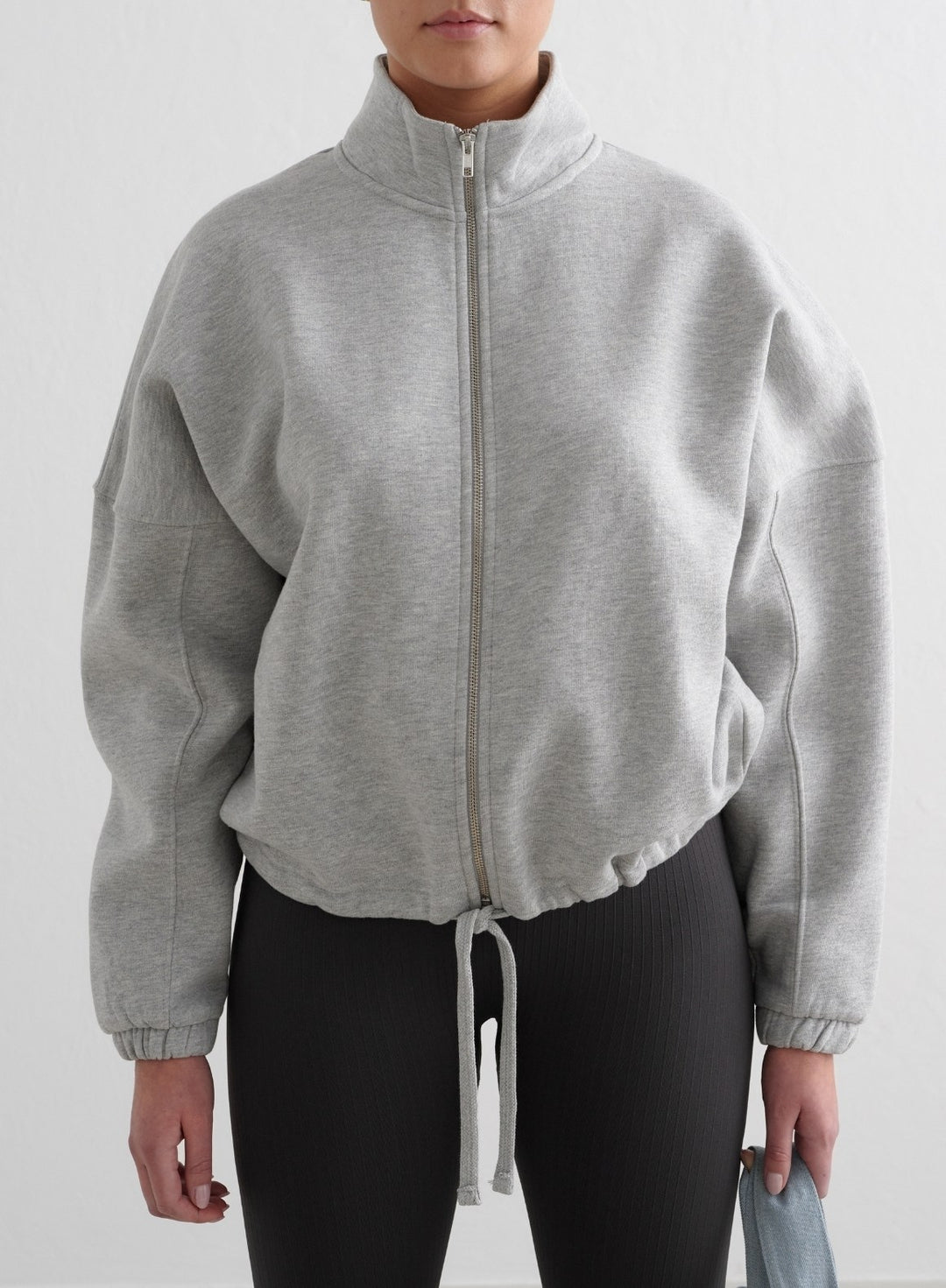 Grey Melange Campus Sweat Zip Jacket – AIM'N AU