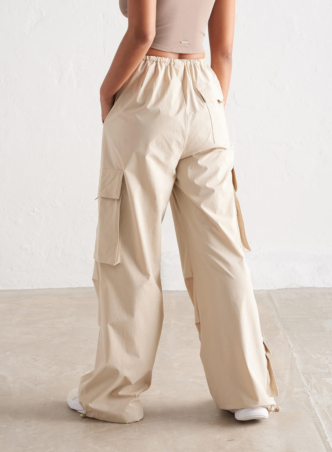 Café Au Lait Windbreaker Parachute Pants – AIM'N AU
