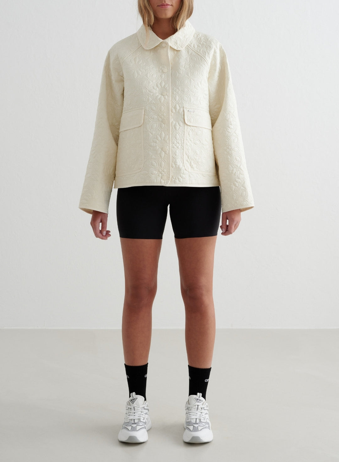 Almond White Patchwork Femme Jacket – AIM'N AU