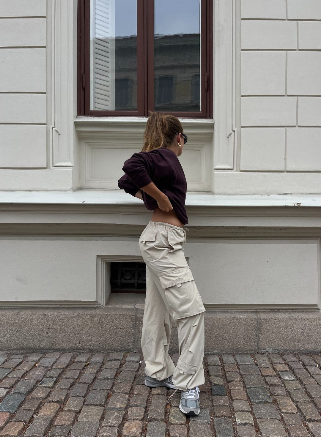 Café Au Lait Windbreaker Parachute Pants – AIM'N AU