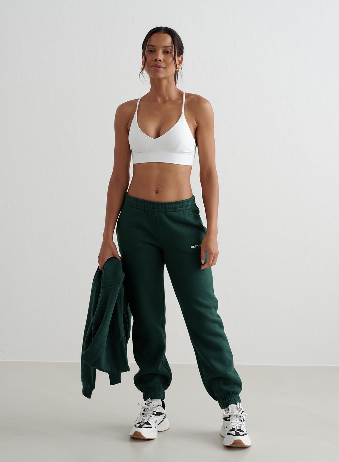 Deep Emerald Varsity Classic Sweatpants – AIM'N AU