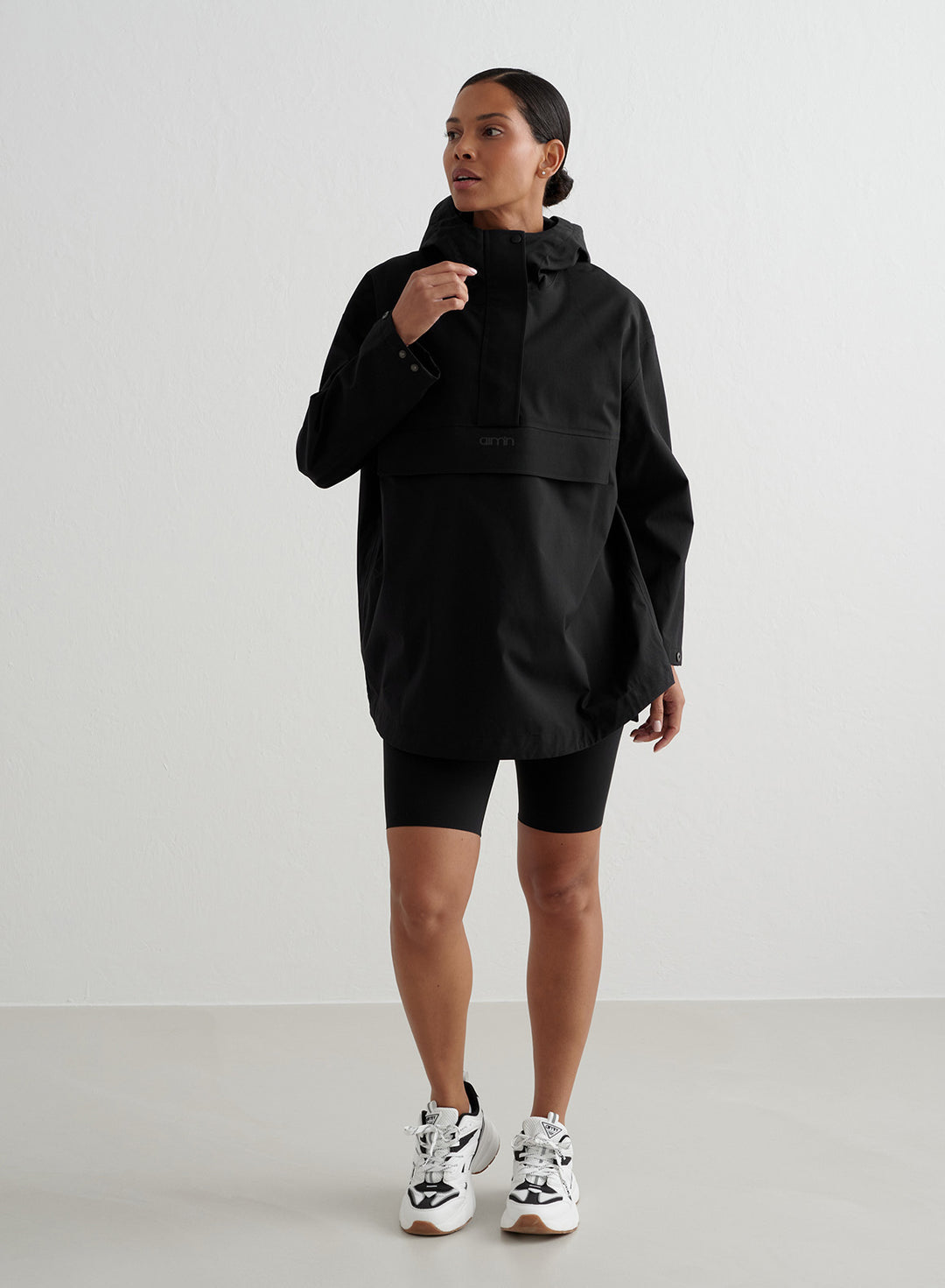 Black Waterproof Oversized Anorak – AIM'N AU