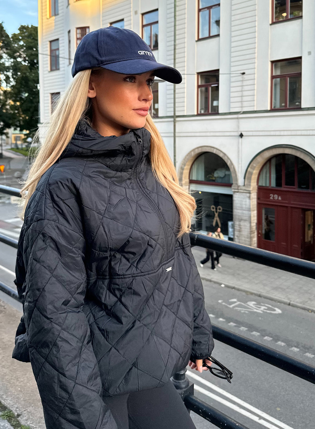 Black Oversized Quilted Anorak – AIM'N AU