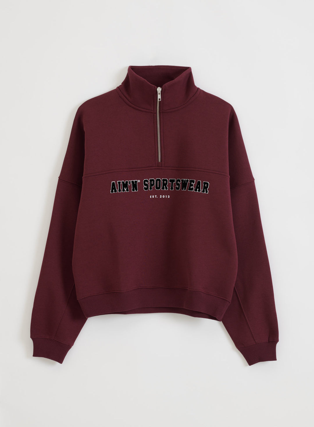 Cherry Varsity Sweat Half Zip – AIM'N AU