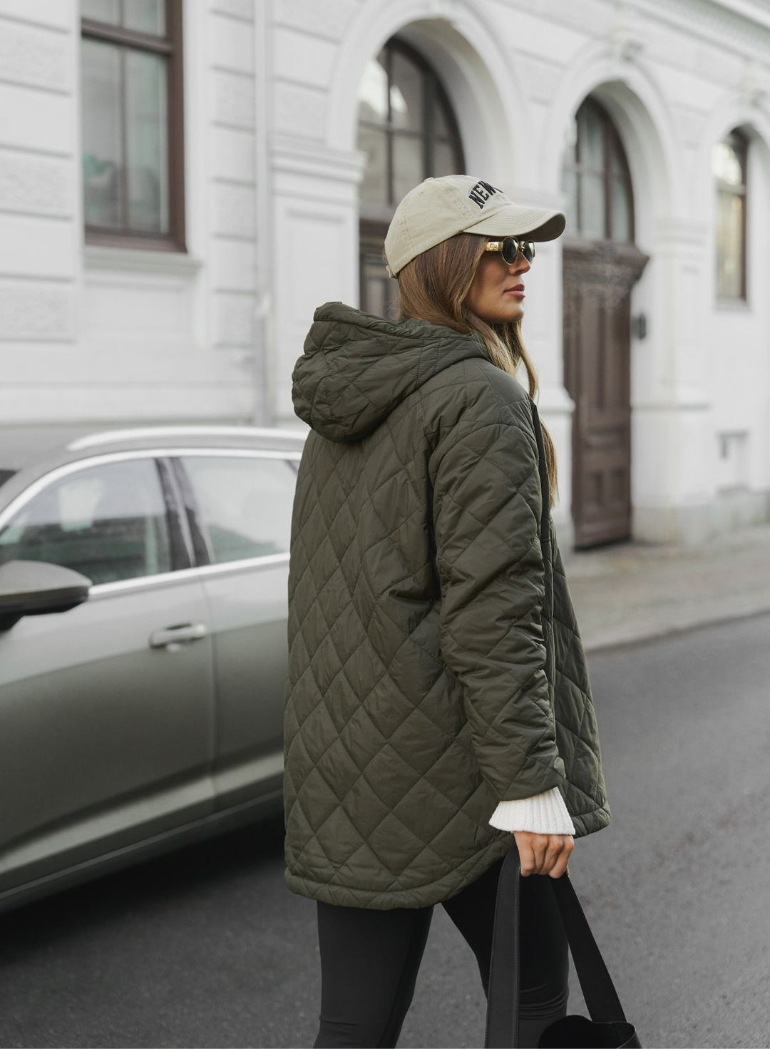 Khaki Oversized Quilted Anorak – AIM'N AU